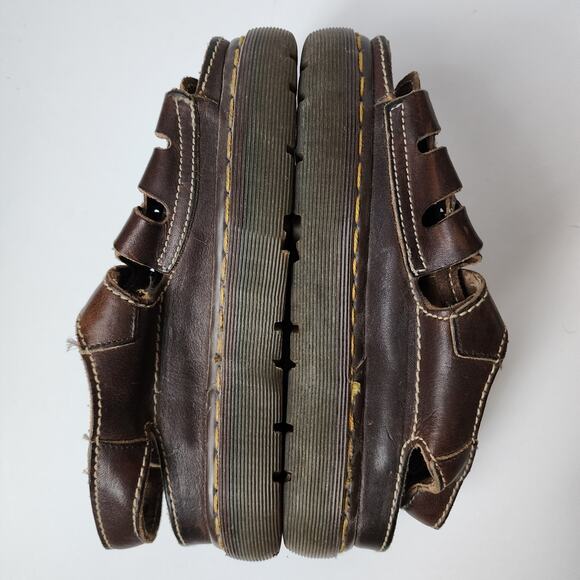 Dr Doc Martens Sandals Womens Size 6 Mens Size 4 Vintage Fisherman Leather 8092 - Picture 7 of 13